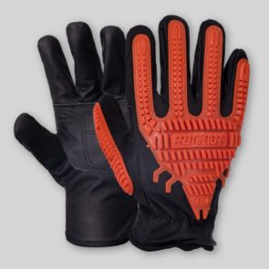 Guante vaqueta medio paseo hidrofugado contra impactos