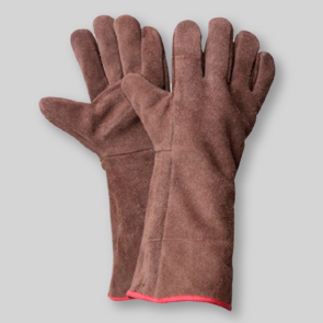 Guante descarne soldador con forro interior  Marrón