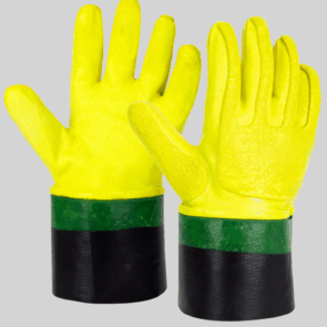 Guante nitrilo alta visibilidad, protección contra impactos encapsulada