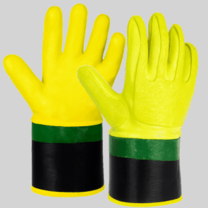 Guante nitrilo alta visibilidad, protección contra cortes e impacto encapsulada