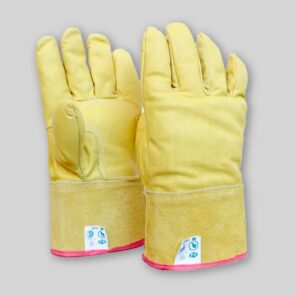 Guante vaqueta amarilla americano puño corto