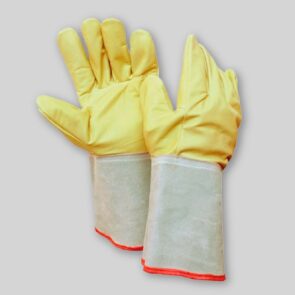 Guante vaqueta amarilla americano refuerzo pistola