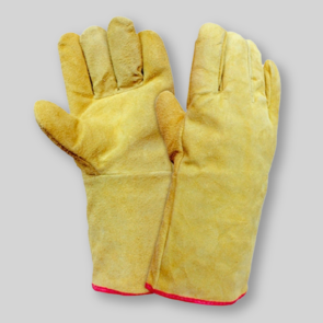 Guante descarne soldador con forro interior Amarillo