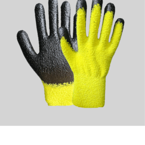 Guante tejido ultraliviano con doble baño de nitrilo completo y palma antideslizante.